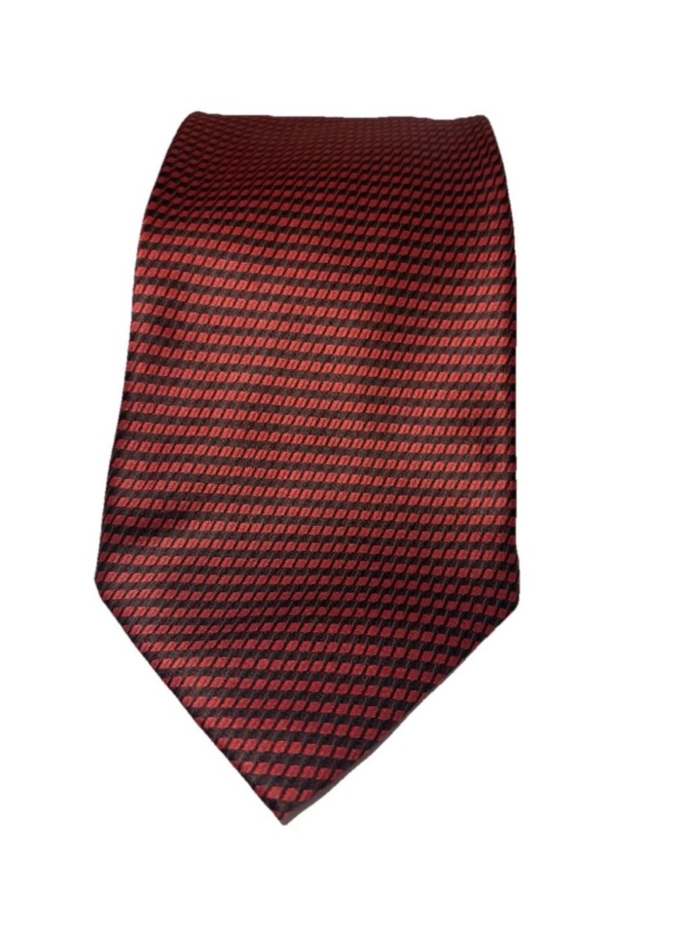 Classic Textured Red Men's Tie 100% Silk
